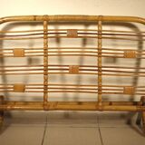 Head and footboard in rattan