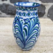 Vase en céramique espagnole Fajalauza, années 1970