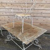 Garden lounge iron perforated iron old