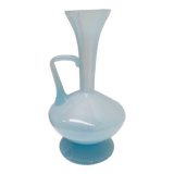 Sky blue opaline vase