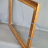 Old frame wood stucco gilding original 73x60 cm, foliage 61.3x48.8cm SB