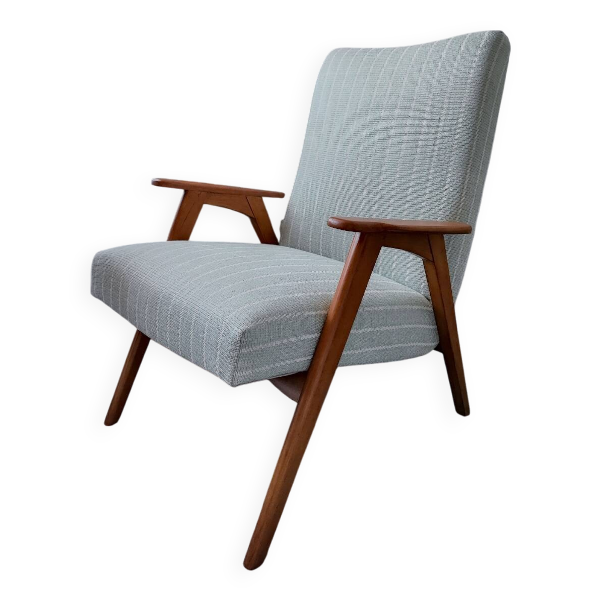 Fauteuil années 50/60 bleu