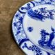Large round dish Creil & Montereau in blue ironstone, "Japan" service