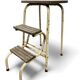Vintage folding stool/kitchen step stool/ladder
