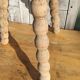Tabouret tripode de vacher en bois brut