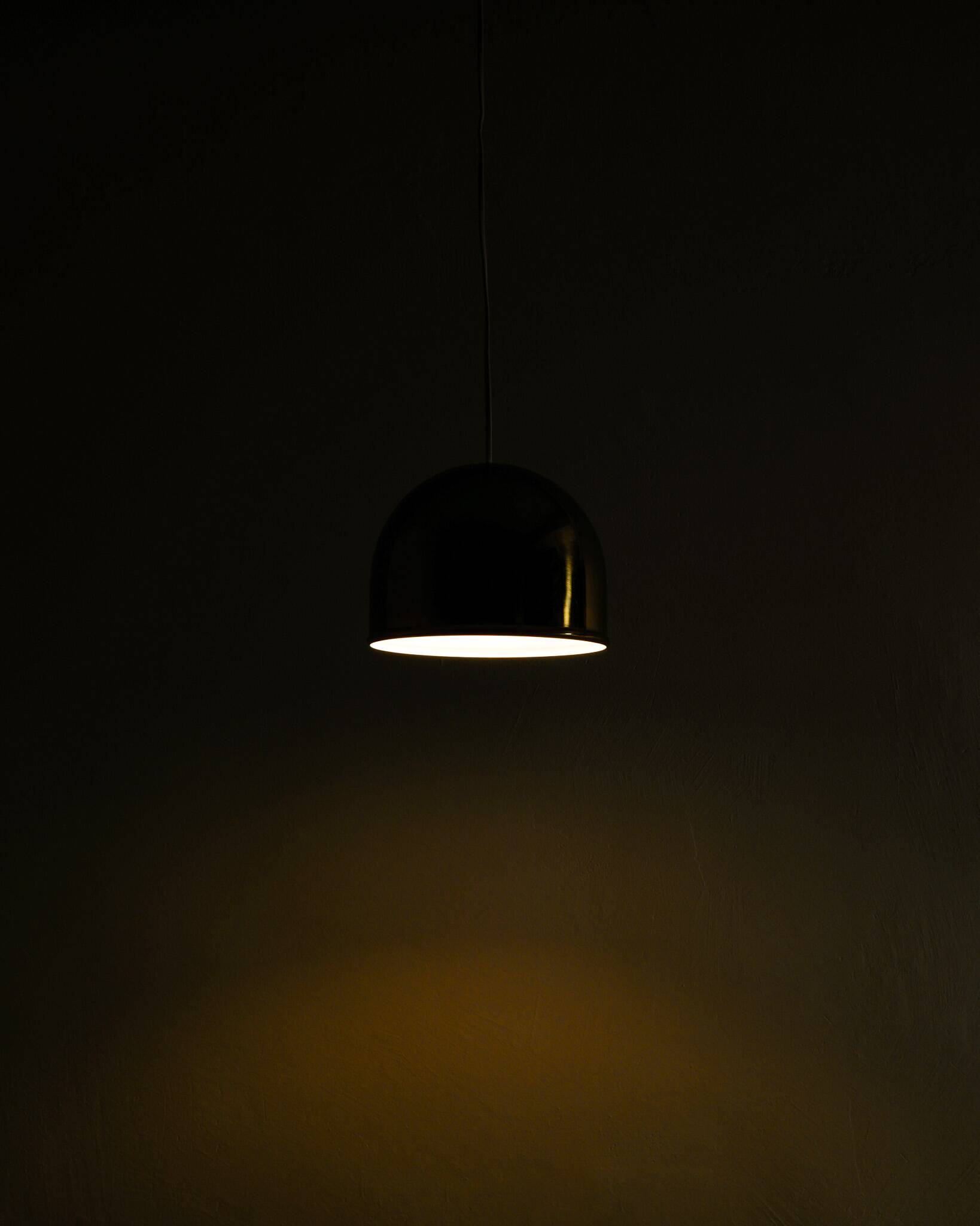 Pair of Swedish Brass Ceiling Pendant Lamps by Eje Ahlgren Bergboms, 1960s