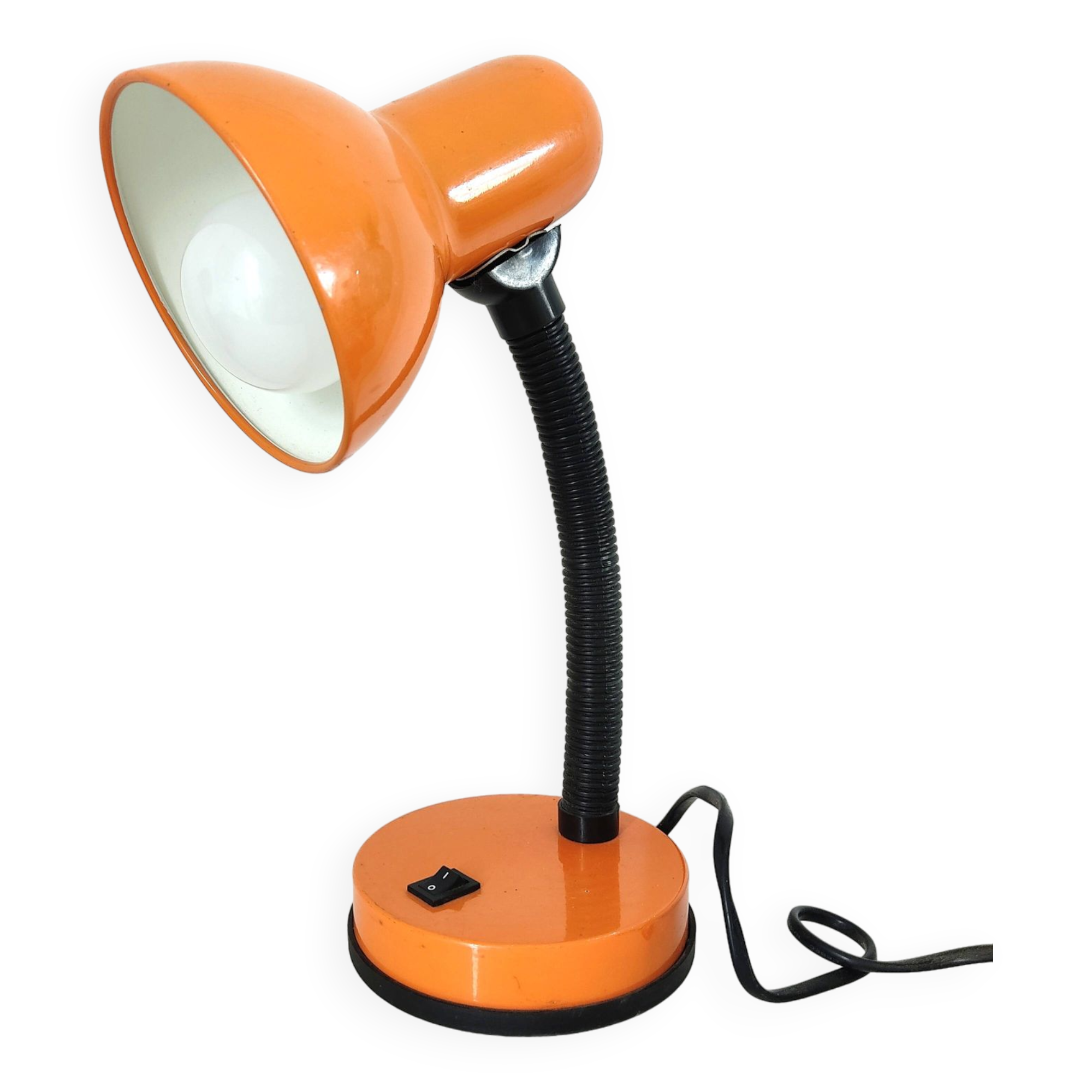 Vintage orange desk lamp