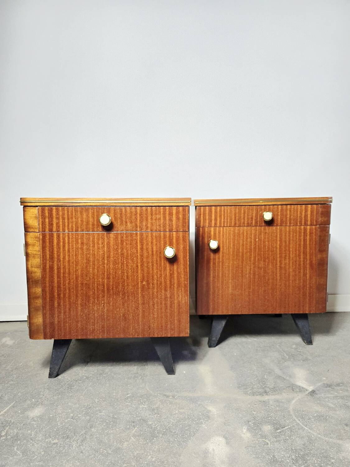 70s Mid Century Nightstand 1 of 2