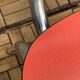 Pair of red Formica chairs Roc 1960