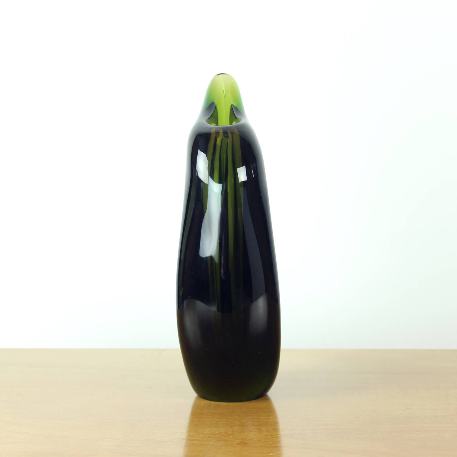 Sculptural Art Glass Vase By Mstišov Glassworks, Czechoslovakia, 1960s