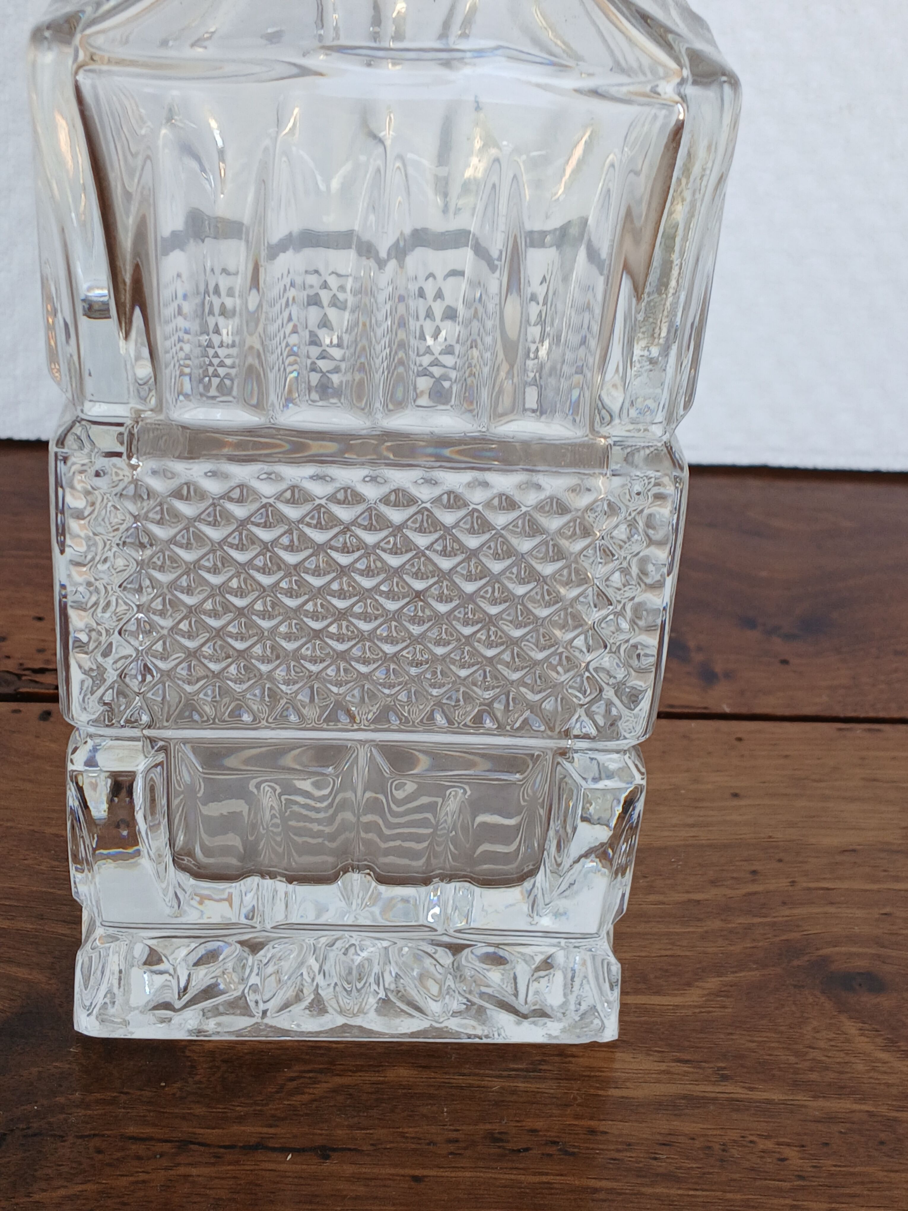 Luxurious vintage carafe in Bohemian crystal