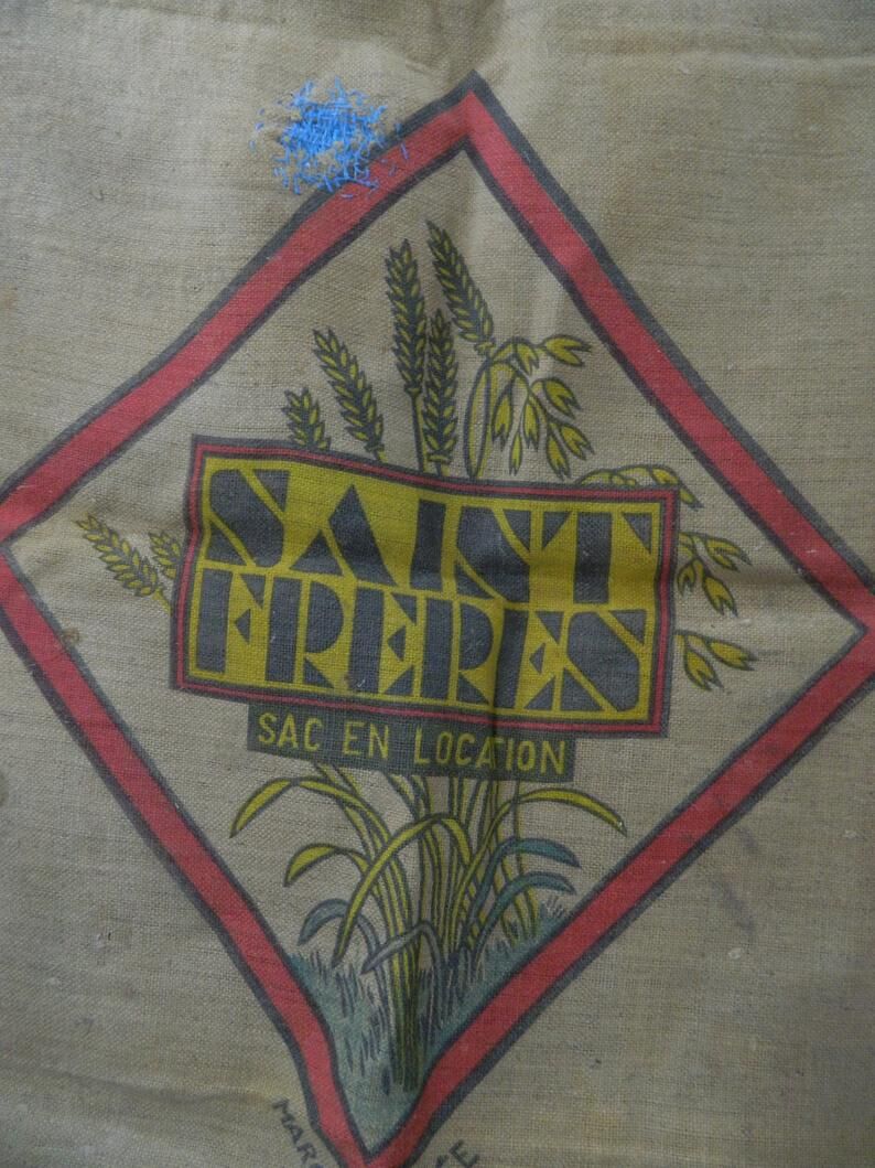 Grain bag, vintage jute bag