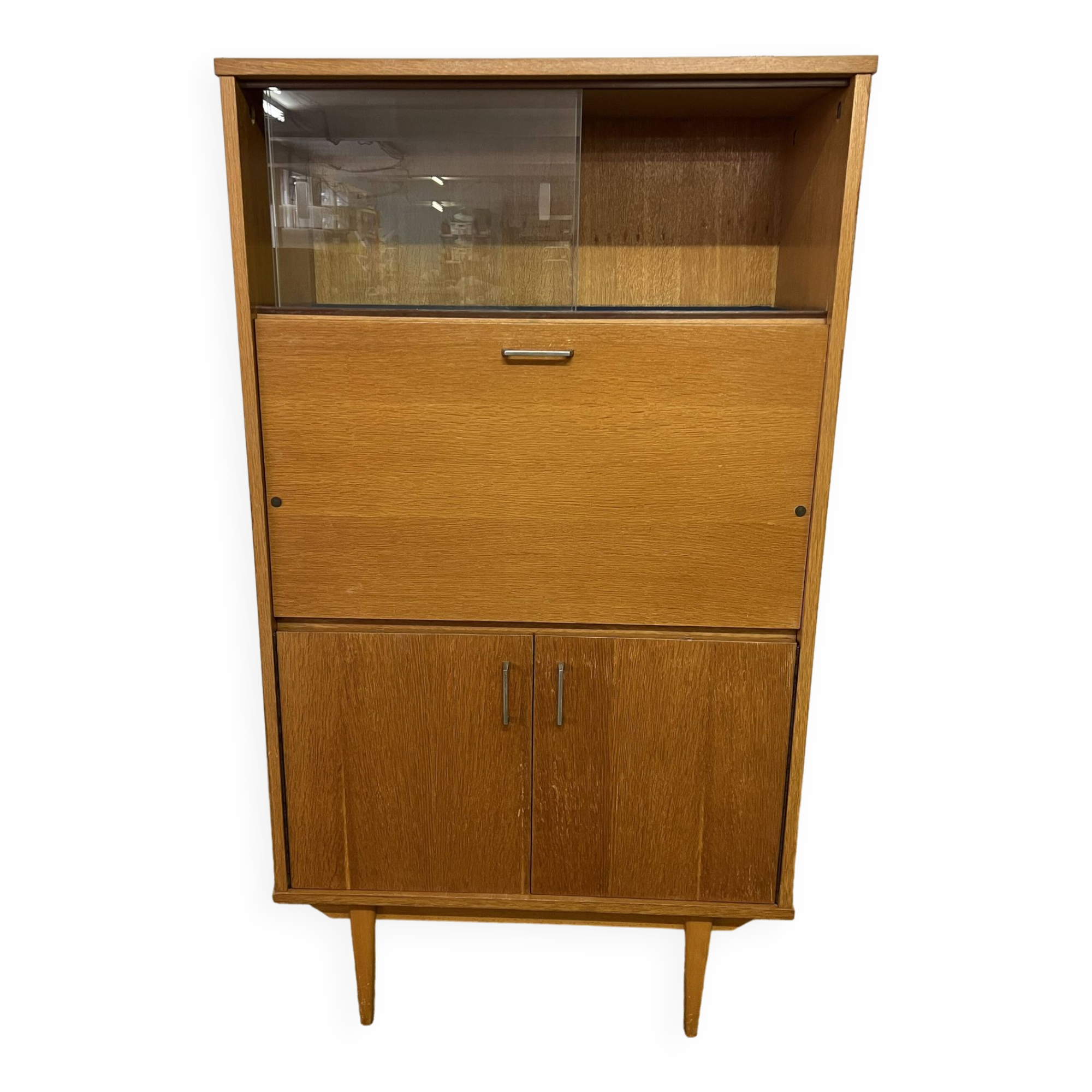 Small vintage secretary cabinet