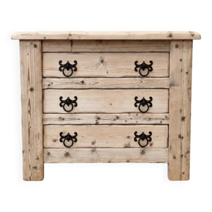 Commode en pin massif