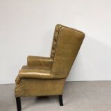 Armchair shepherdess chesterfield olive green