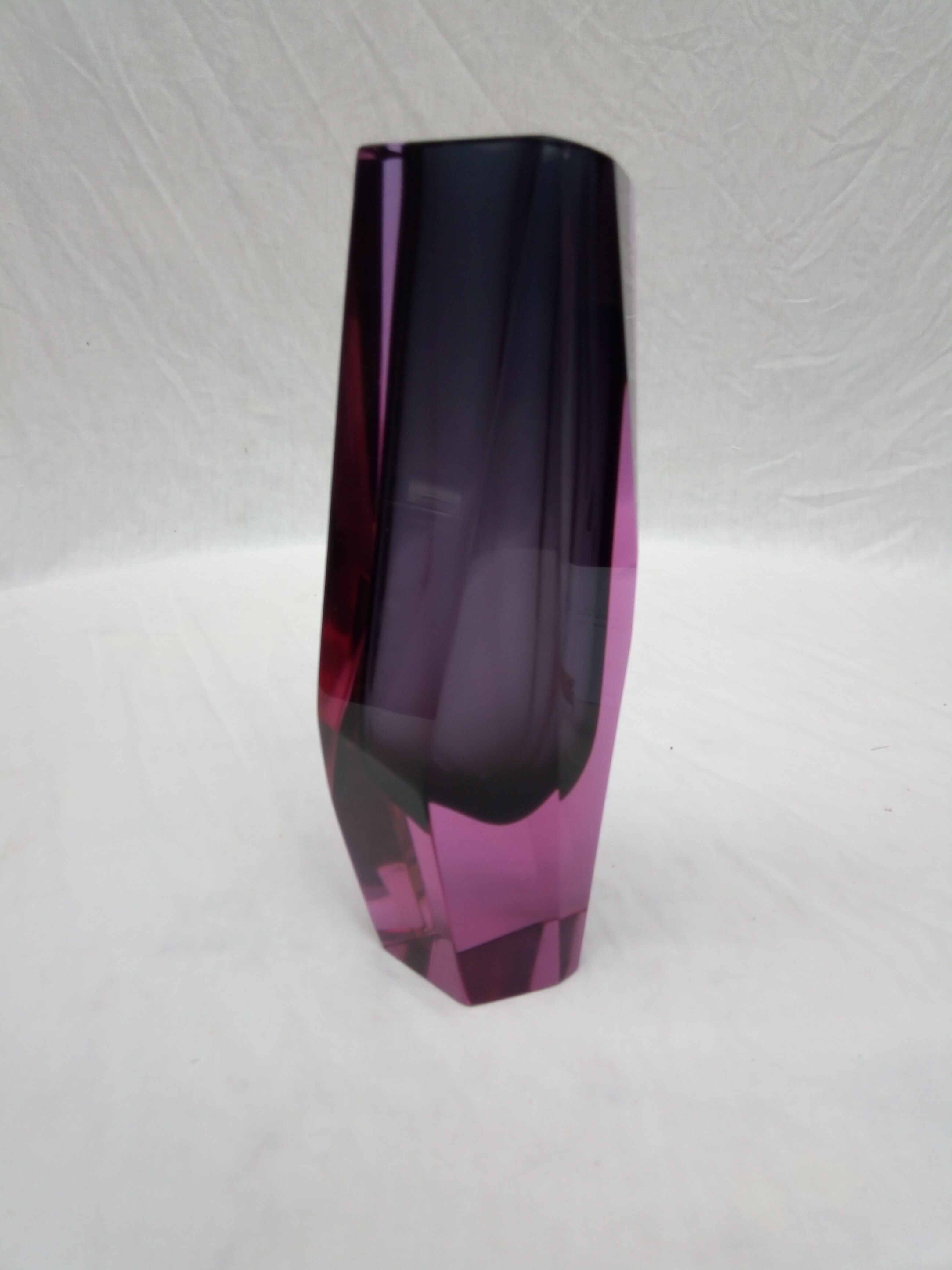 Faceted vase 80s Murano