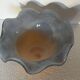 Vintage glass trinket dish signed Gambier