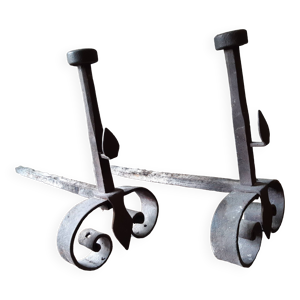 Chenets en fer forgé