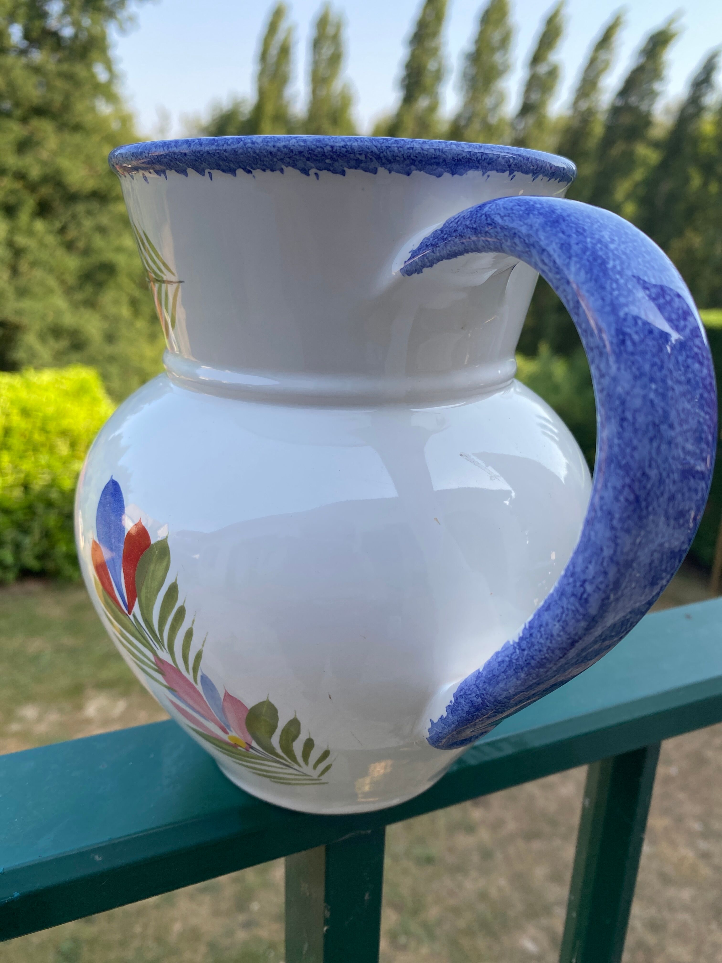 Vintage Quimper water/milk pitcher