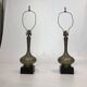 Pair Of Brass Oriental Style Table Lamps Mid Century 1960s Hollywood