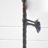 Lampe torche murale fer forgé globe flamme, applique murale fer forgé vintage, médiéval