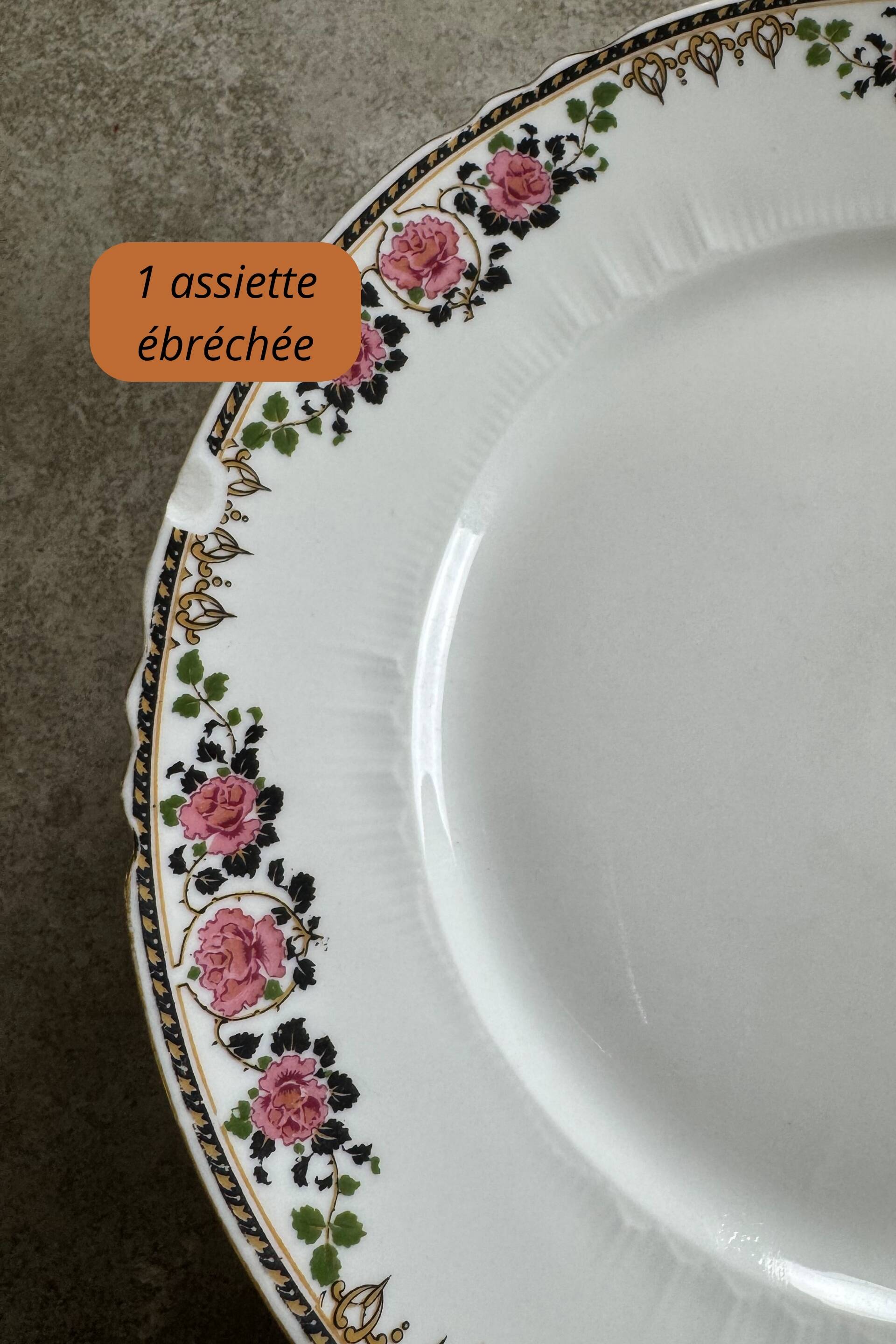 66-piece Limoges porcelain service, mid-20th century