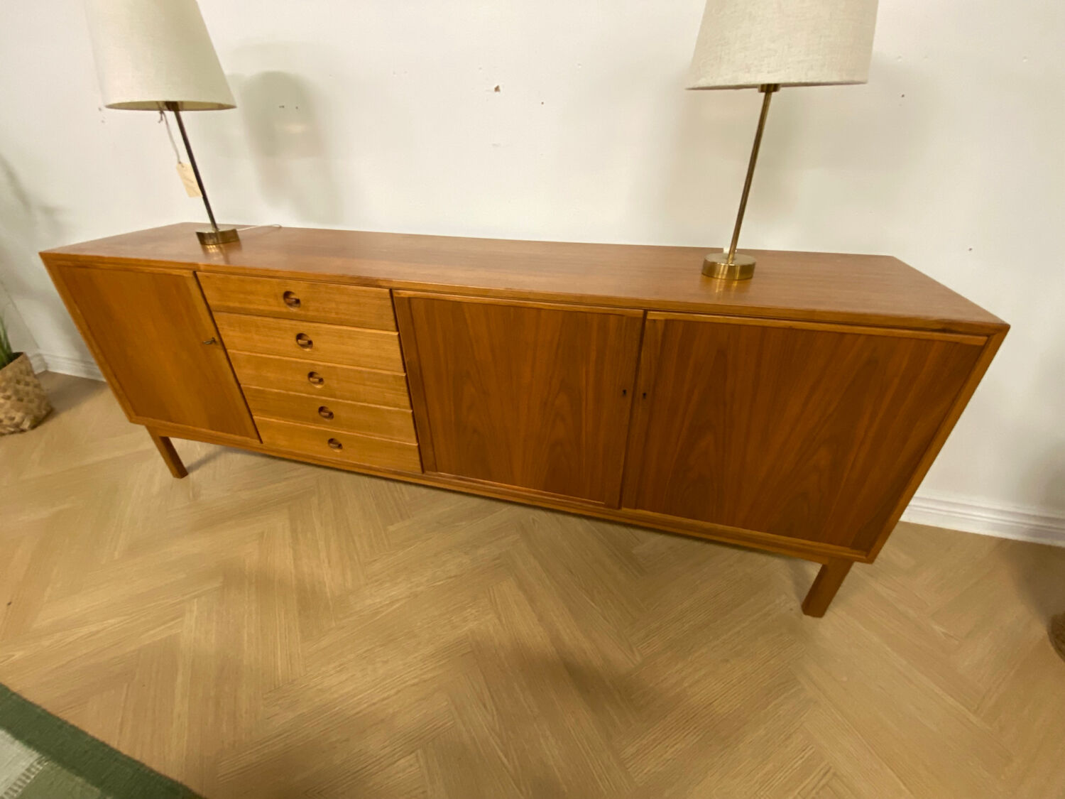 Scandinavian walnut sideboard, Skaraborgs Möbelindustri, Sweden, 1960
