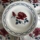 Set of 5 dessert plates earthenware Digoin Sarreguemines Janine