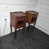Pair of solid oak bedside tables