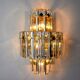 Kinkeldey wall lamp, cut crystals, 3 levels, Germany, 1970