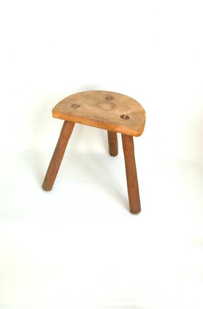 Tabouret demi-lune