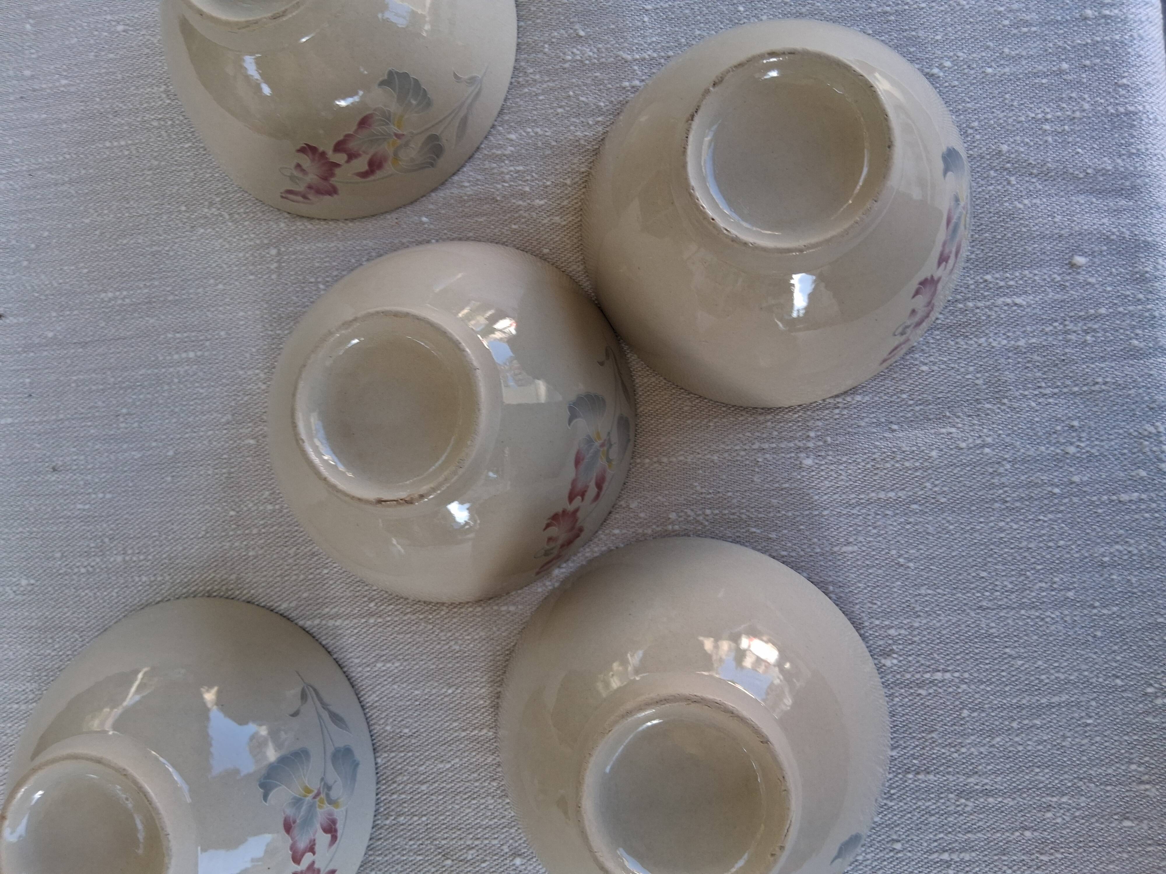 Lot de 5 bols ancien en très bon état