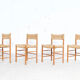 4 chairs Dordogne 60's Robert Sentou