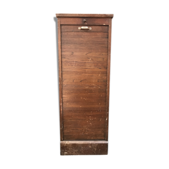 Cabinet with louver or curtain