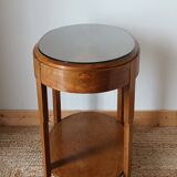 Art Deco walnut pedestal table 1930