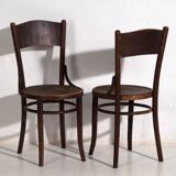 Thonet-Mundus bentwood chairs (circa 1920). Set of 4, no. 3