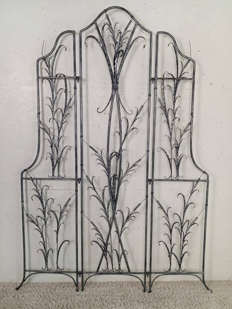 Artistic wrought iron screen