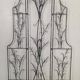 Artistic wrought iron screen