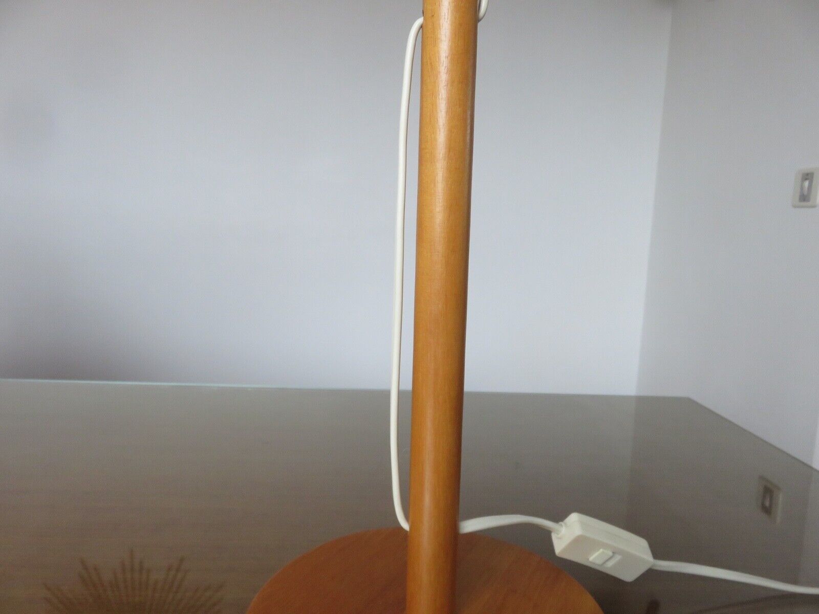 Scandinavian wooden lamp Denmark 1980