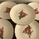 12dessert plates Gien, 1960s