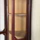 Corner display cabinet veneered in mahogany - Victorian - 20th century