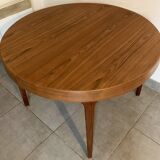 Table danoise teck scandinave par Oluf Theodor Larsen 1960 extensible