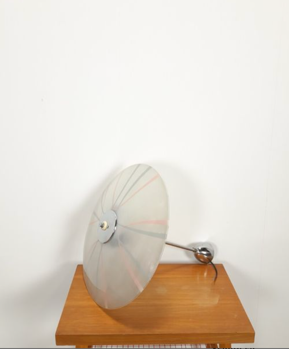 Suspension lamp vintage design glass Zukov