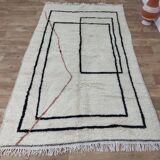 Handmade wool Berber rug 260 X 150 CM
