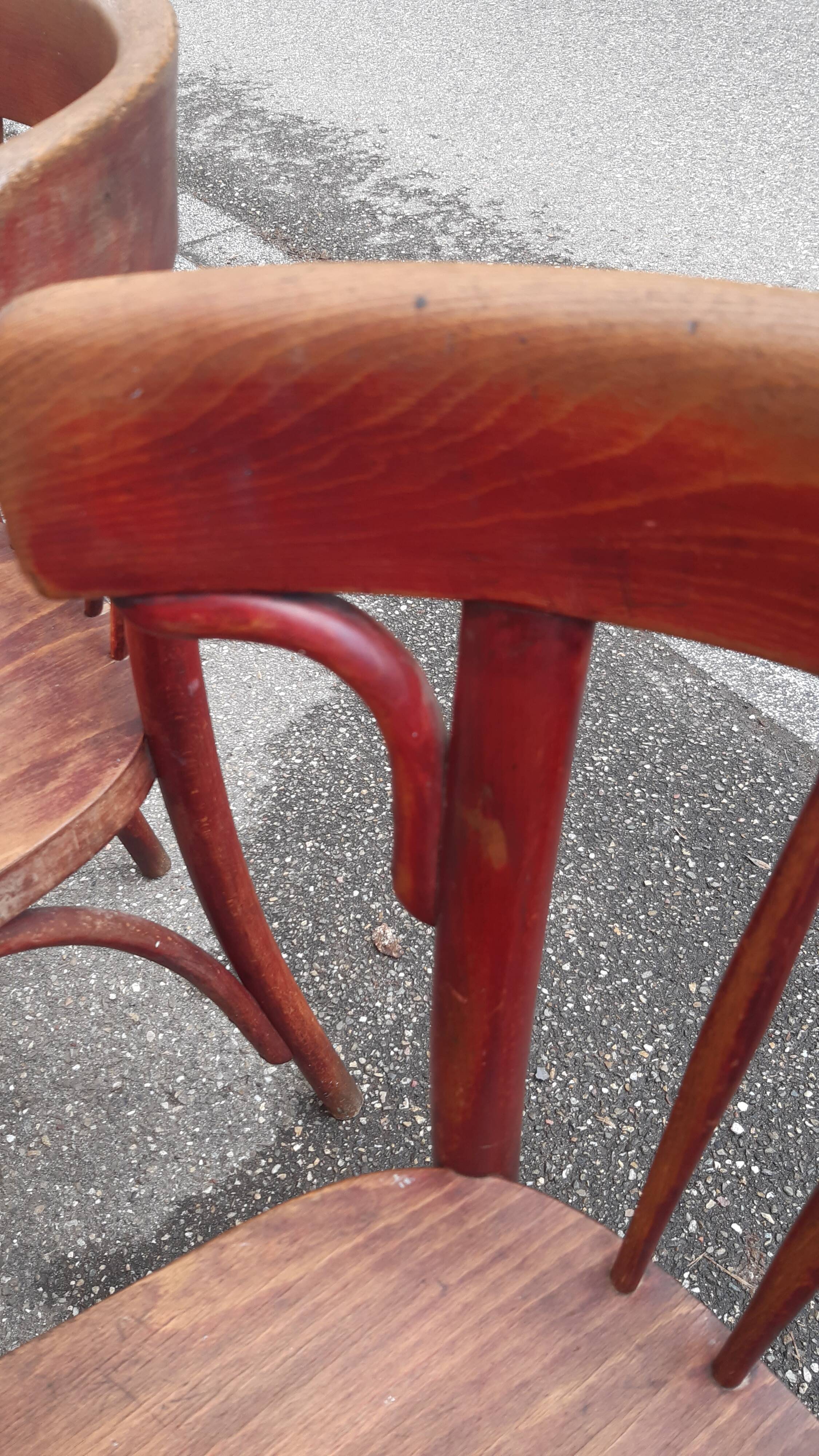 Set of 4 Thonet bistro chairs