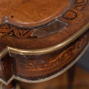 Napoleon III hairdresser worker marquetry 4 feet decorated with bronze
