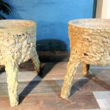 Pair of planters "Rocaille" 1950s