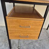 Vintage modernist design oak desk 1950s