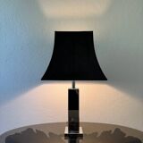 70s chrome metal lamp