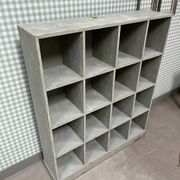 Large distressed wooden locker cabinet (renovated)